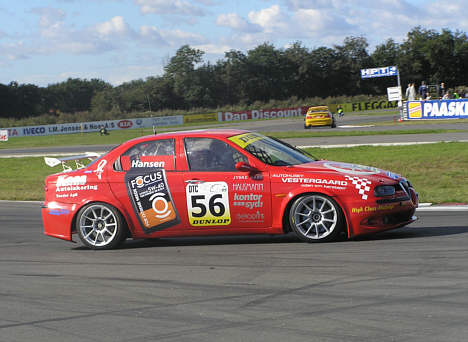 John Hansen havde sin hidtil bedste DTC weekend med Alfa Romeo'en i forbindelse med Padborg Super Prix.